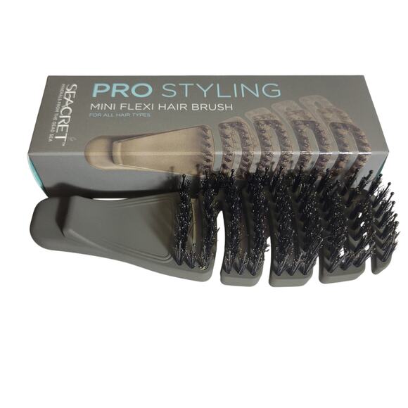 Seacret Mini Flexi Hair Brush Pro Styling Travel size for all hair types NEW - Picture 1 of 3